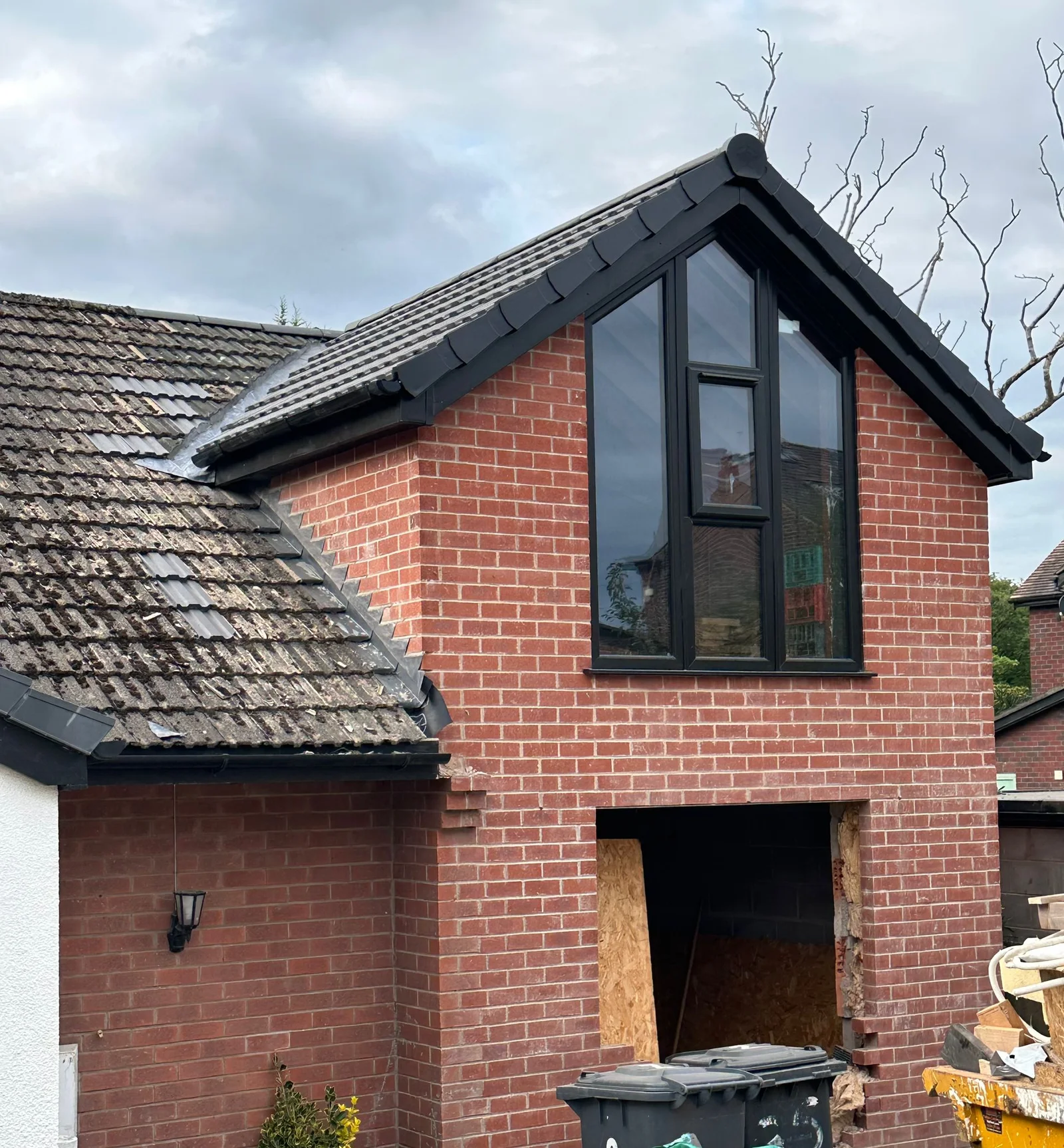 Double-storey side extension in Urmston